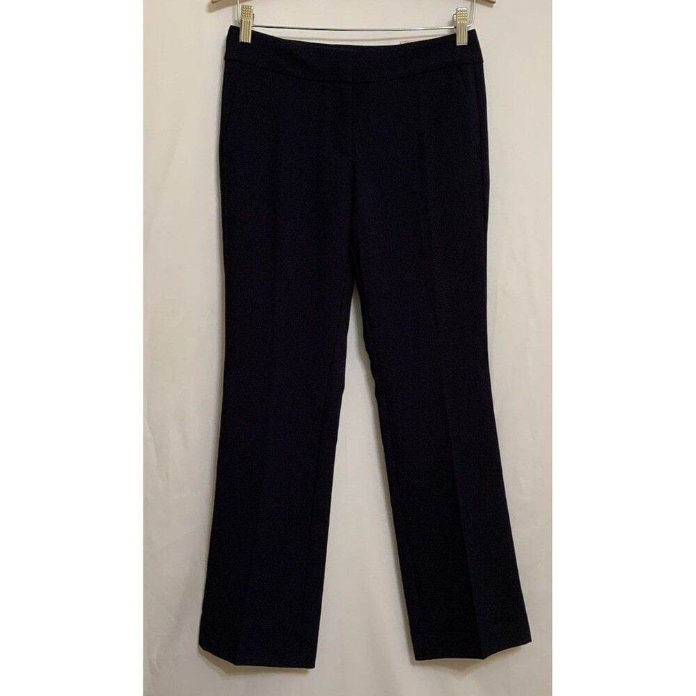 Ann Taylor Factory Signature Pants Trouser Size 0 Petite Navy Blue NWT New